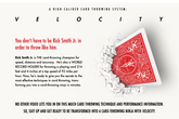 Velocity : High-Caliber Card Throwing System by Rick Smith  - DVD